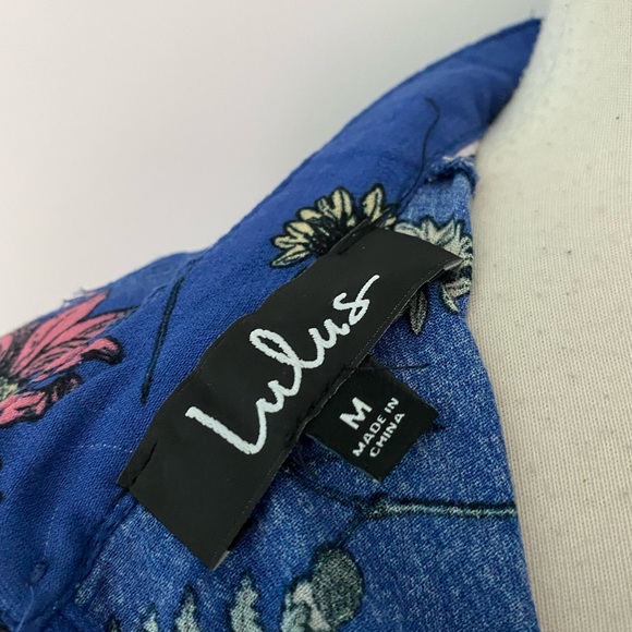 Lulus floral lace top long sleeve size- medium - Picture 7 of 8